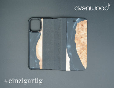 iPhone 12 Mini PORTO COLLECTION FLIPCASE 6550 Schwarz